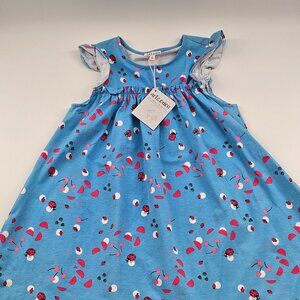 NWT Art & Eden Christina Dress, Light Blue Ladybug‎ Girls size 10